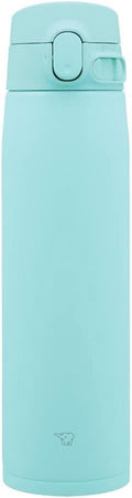 Zojirushi SM-VA72-AM Water Bottle, One-Touch Stainless Steel Mug, Seamless, 24.3 Fl Oz (720 Ml), Mint Blue